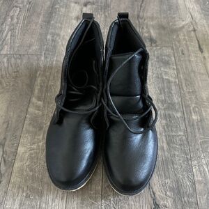 Black high top shoes